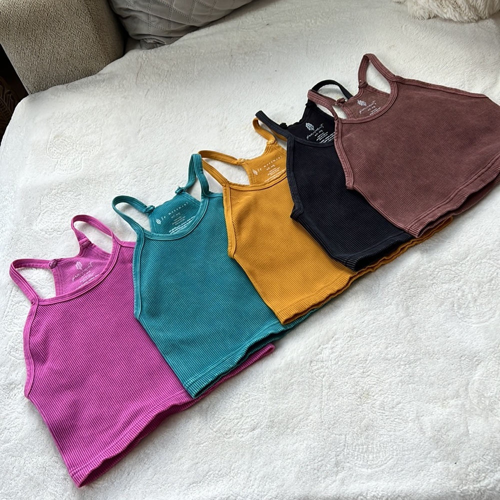 NEW🌺Free people summer colors happiness run crop tank - Picture 14 of 17